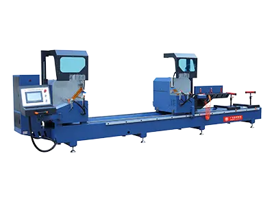 45-degaree Double Head Aluminium Profile CNC Machine (Inward)-JH-08-550X4500-400