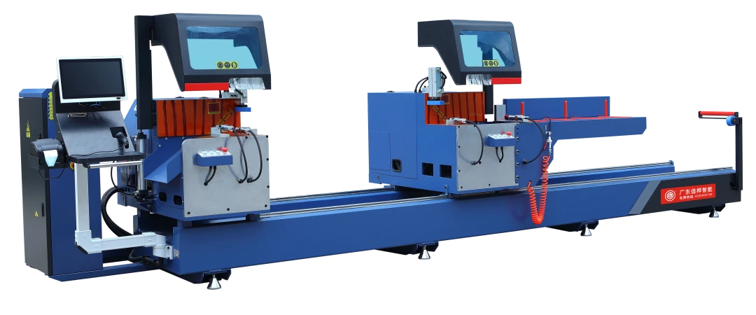 Automatic 45-degree Double Head Aluminum Cutting CNC Machine (Inward)-JH-SJMN-550X4500-1080