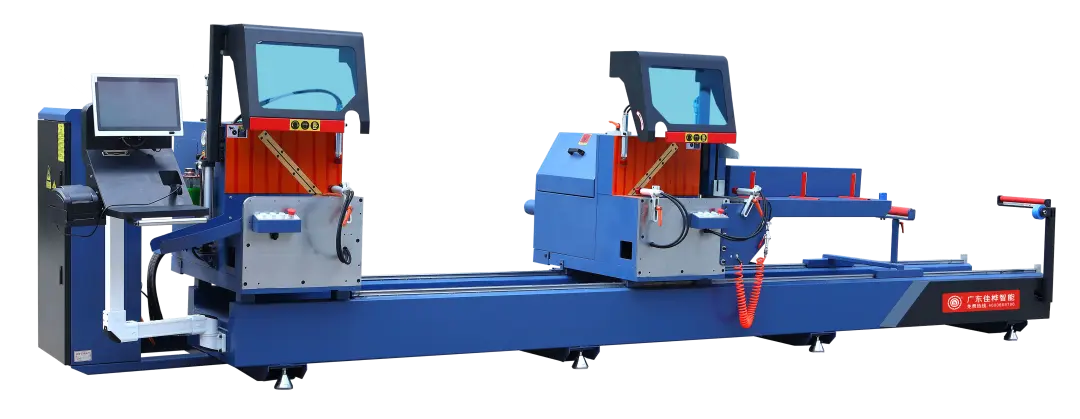 Automatic 45-degree Double Head Aluminum Cutting CNC Machine (Outward)-JH-SJMW-550X4500-1080