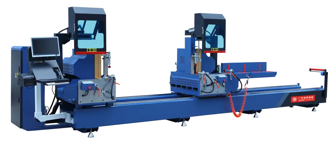 Automatic Double Head CNC Aluminium Cutting Machine (Outward)-JH-SZNW-550X4500-1080