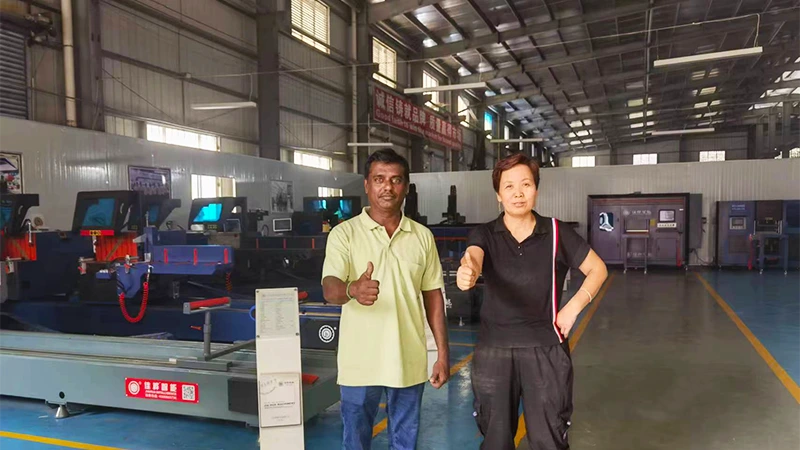 05 High-Performance Aluminium Door Making Machines - Customer Photo